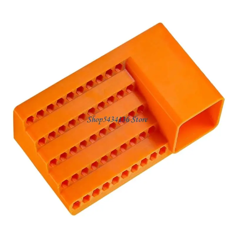

H7ED Heavy Duty Tool Bit Case With 1/4 Inch Apertures System ABS Plastic Layered Storage Compartments Workshop Space