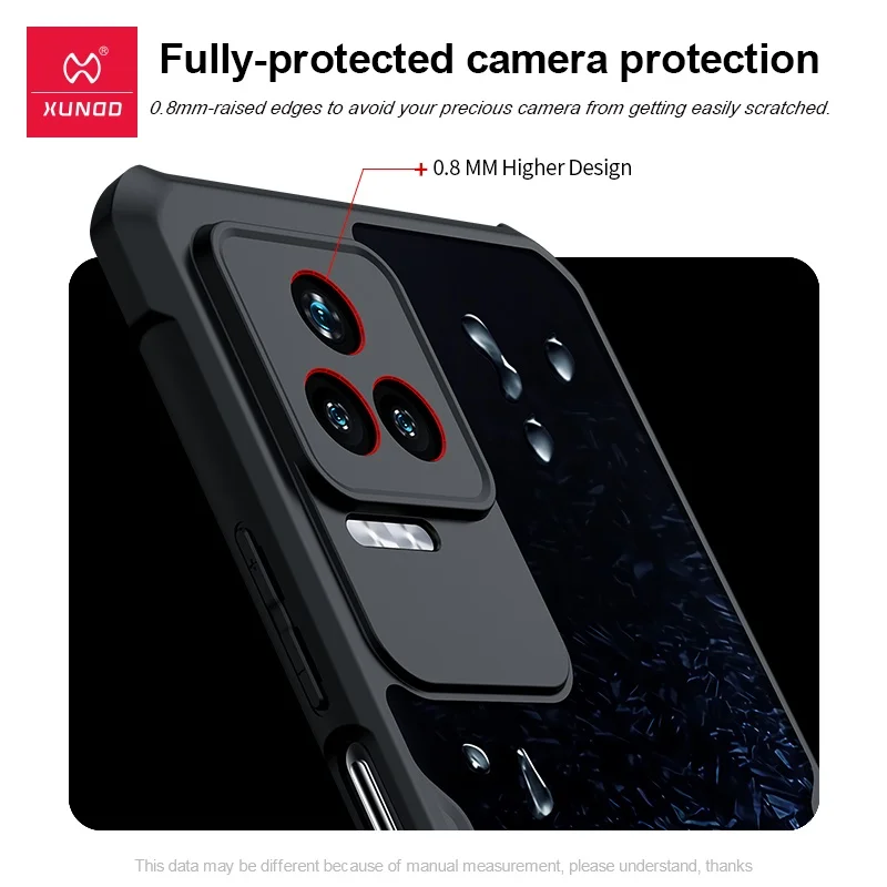 For Xiaomi Redmi K50 / K50 Pro / K40s POCO F4 Case XUNDD Shockproof Airbags Transparent Back + Soft TPU Cover