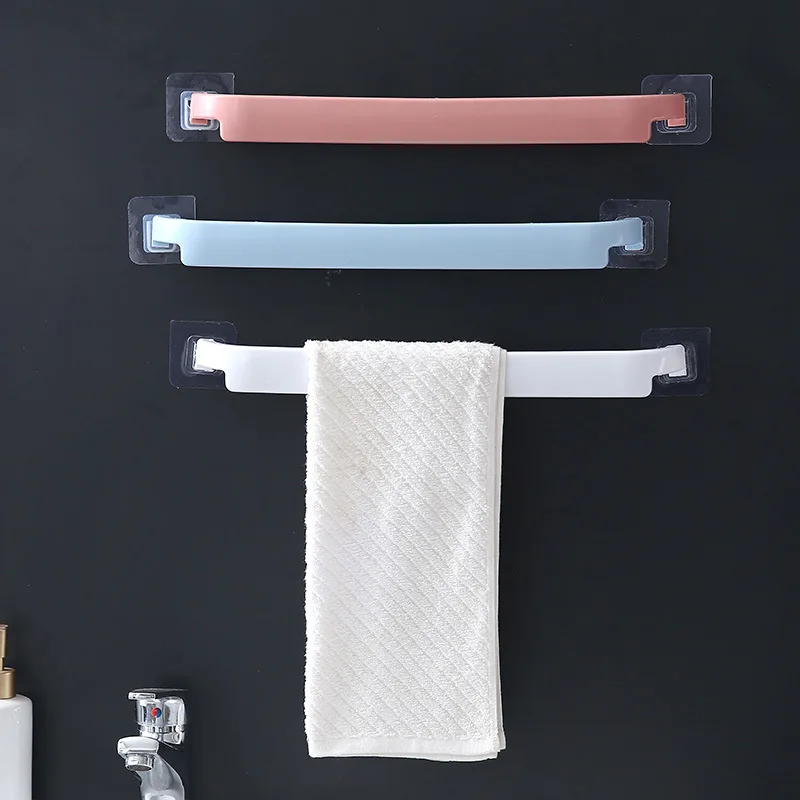 1/3/6 pcs Extended Towel Rack Wall-Mounted Slipper Holder Bathroom Organizer With Multiple Storage Options Bathroom Accessories