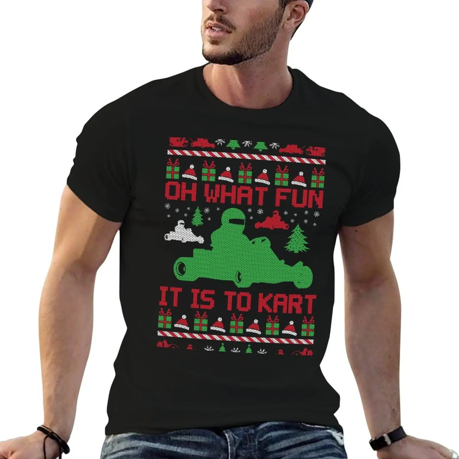 

Go Kart Ugly Christmas T-Shirt essential t shirt funny t shirts dark humor T-Shirt