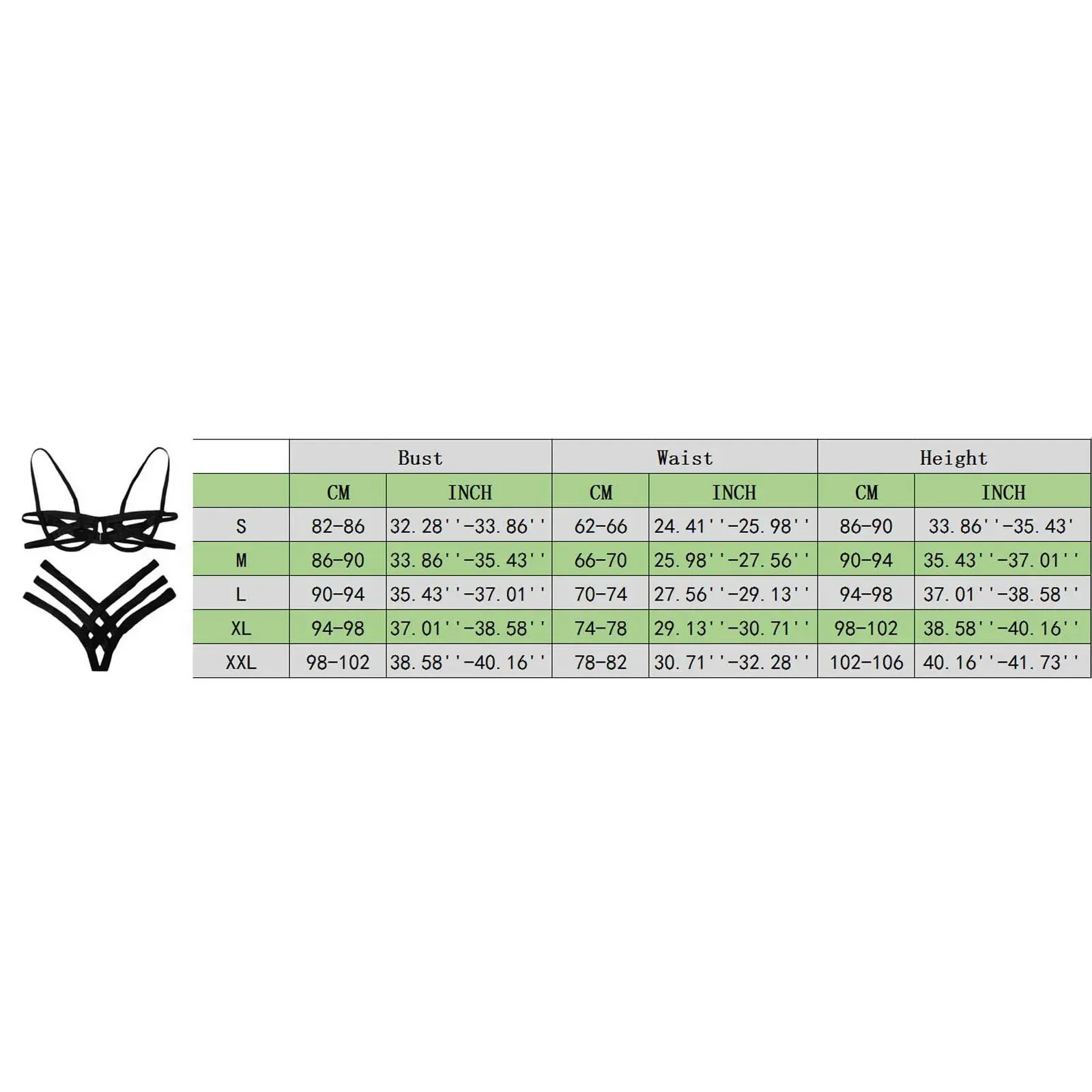 Sexy spodní prádlo Bondage Harness Sexy Lingerie Podprsenka Brief Set Dámské erotické duté černé bez košíčků Podprsenka Cage Sexy Intimates Exotické spodní prádlo - náhled 6