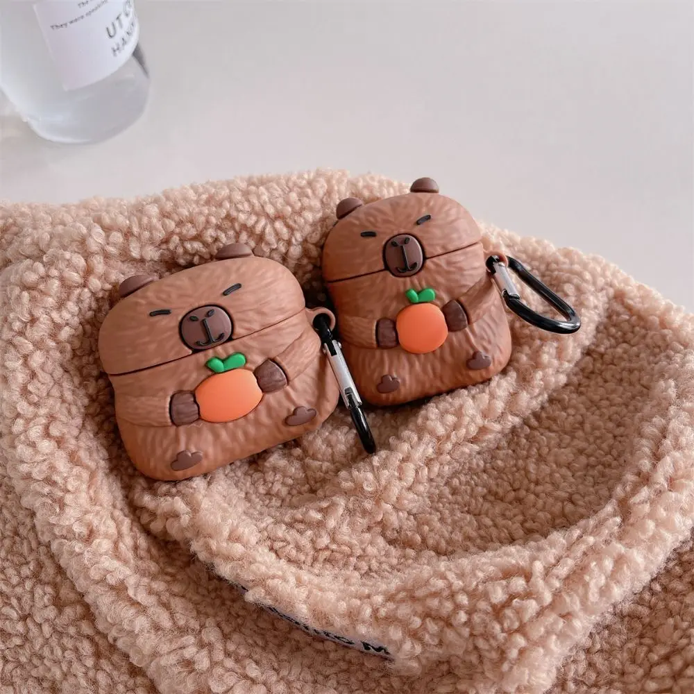 Urocze etui Capybara Lovely Case dla Apple AirPods 2 3 generacji dla AirPods Pro 2. generacji dla Air Pods 3. powłoka ochronna