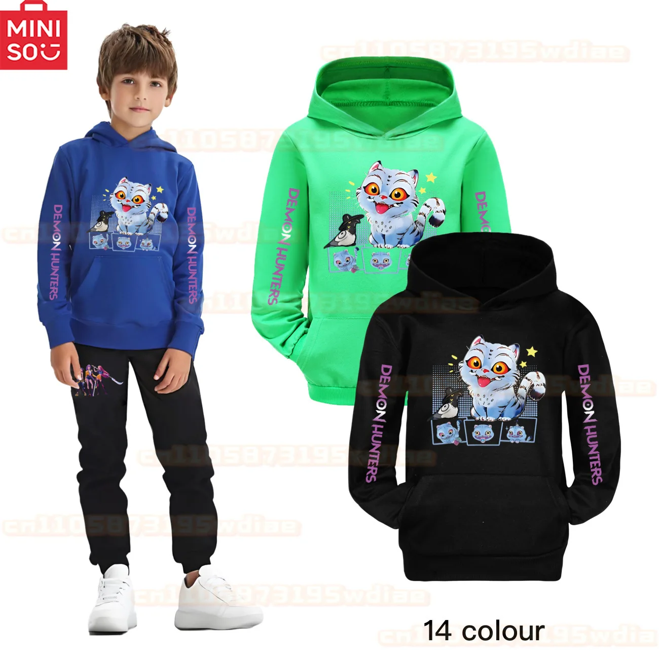 

2025 Kids KPop Demon Hunters Huntrix Hoodie Pullover Toddler Girls Clothes Boys Long Sleeve Sweatshirt Autumn Children Clothing