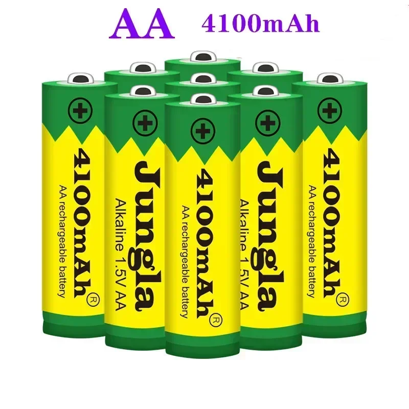 

4~20 PCS New 4100 mAh battery AA 1.5 V Rechargeable Alcalinas drummey for toy light emitting diode