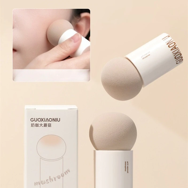 1PC GUOXIAONIU Handheld Mushroom Head Cosmetic Puff Foundation Cream Concealer Makeup Sponge Powder Puff Beauty Makeup Tool
