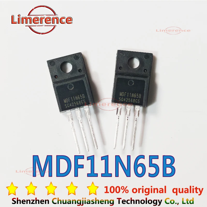 10PCS MDF11N65B TO220F MDF11N65 11N65B 11N65 TO-220F new and original IC Chipset