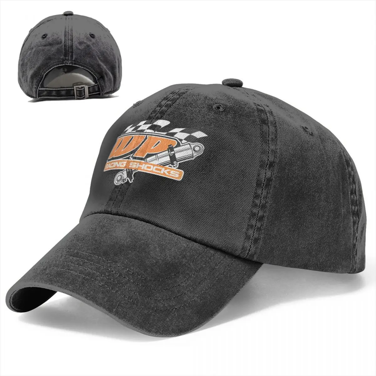 Racing Shocks Baseball Caps Peaked Cap Wp Suspensions Sun Shade Hats for Men