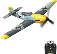 Volantex 400mm 4CH Rc Plane BF 109 RC Warbird for Beginners Electric Outdoor Foam Plane YELLOW Radio Control Toy 4 Channels