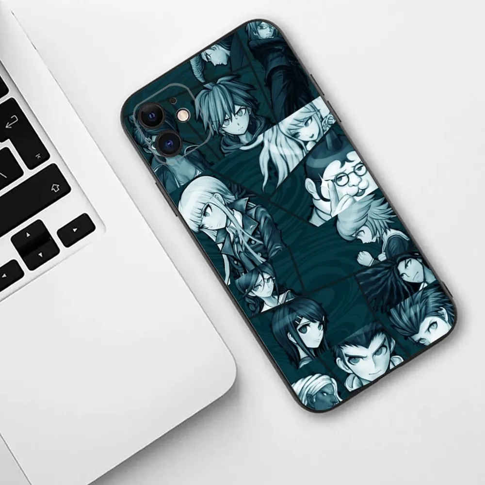 Anime D-Danganronpa  Phone Case For iPhone 15,14,13,12,11,Plus,Pro Max,XS,X,XR,SE,Mini,8,7 Soft Silicone Cover