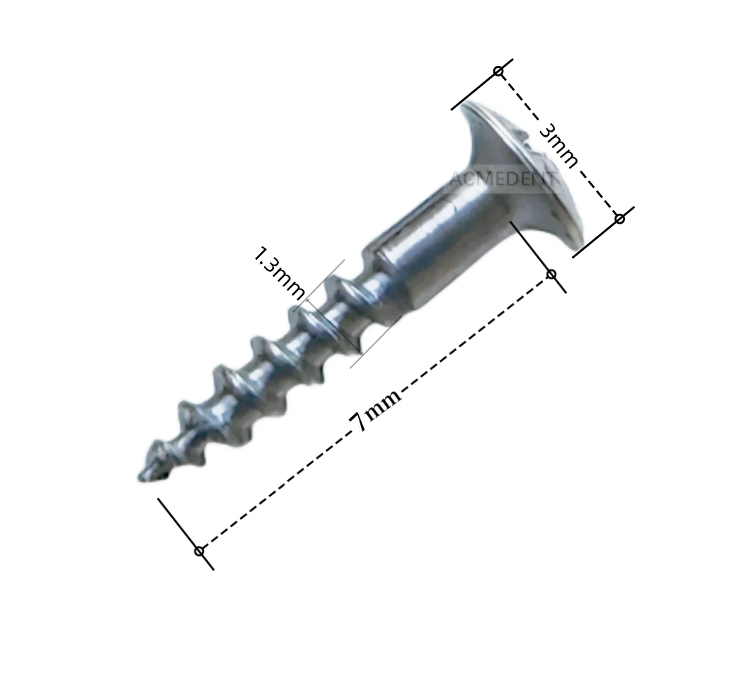 1 set Dental GBR  Tenting Screw Implant Screw / GBR Tenting Screwdriver Guided Bone Regeneration Membrane Fixation