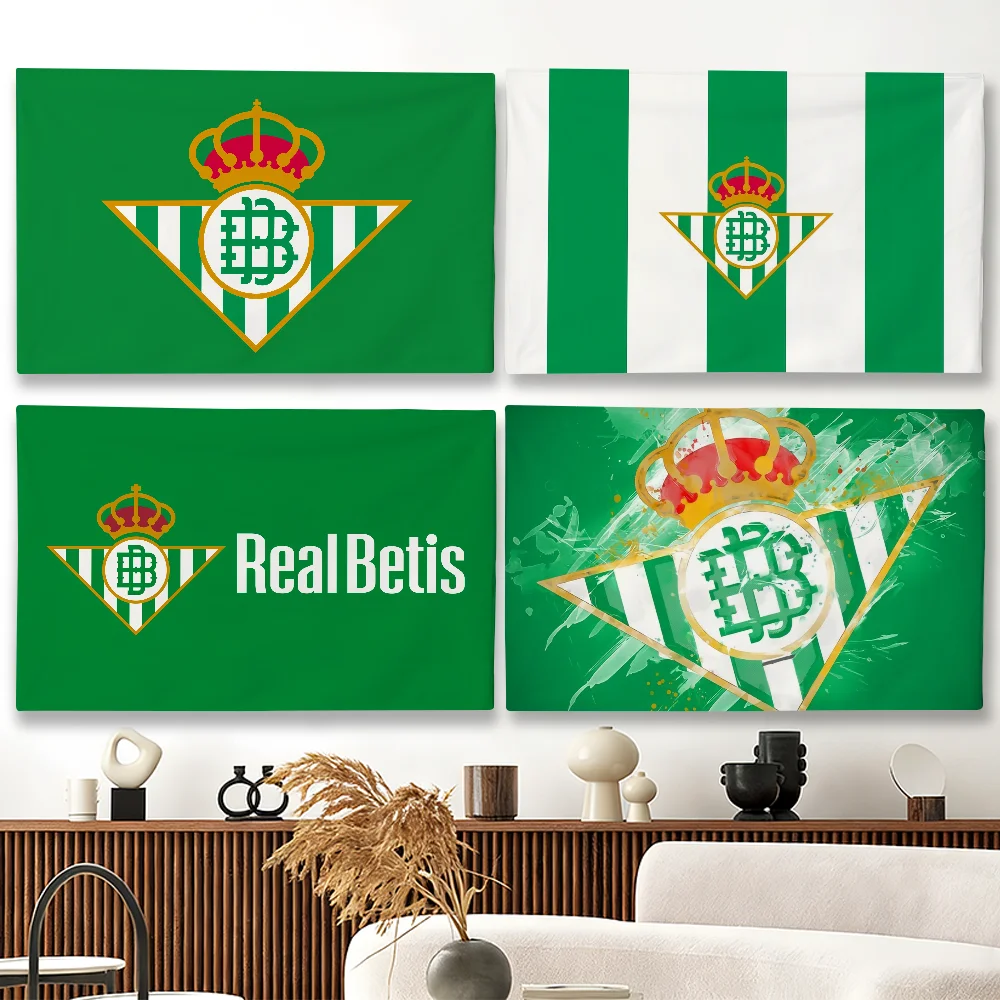 Bandera del Club de Fútbol R-Real B-Betis Balompié, adecuada para fiestas, decoración de paredes interiores y exteriores, regalo para aficionados