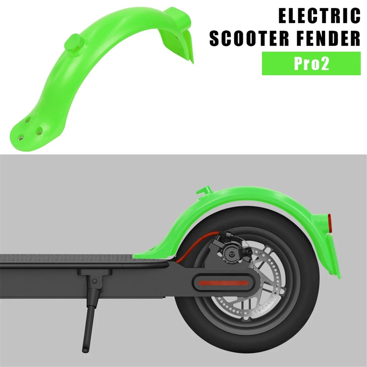 

Зеленый брызговик для Xiaomi M365 Pro 2 1S Pro Mi3, крылья для электрического скутера, водонепроницаемые защитные передние шины, брызги