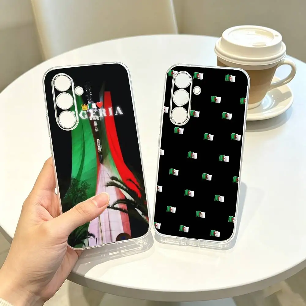 A-Algeria-a Flag-g   Phone Case For SamsungA10,12,20,21S,30,31,40,50,51,52,70,71 Transparent Cover