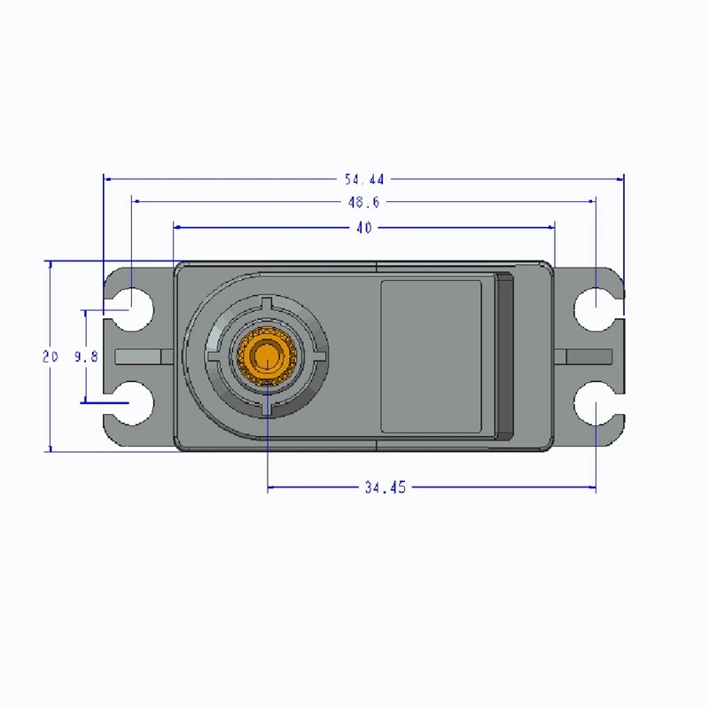 Waterproof TD-8120MG 45KG Metal Shell Gear High Torque Digital Servo For RC Vehicle Crawler Boat Airplane(270 Degrees)-Drop Ship