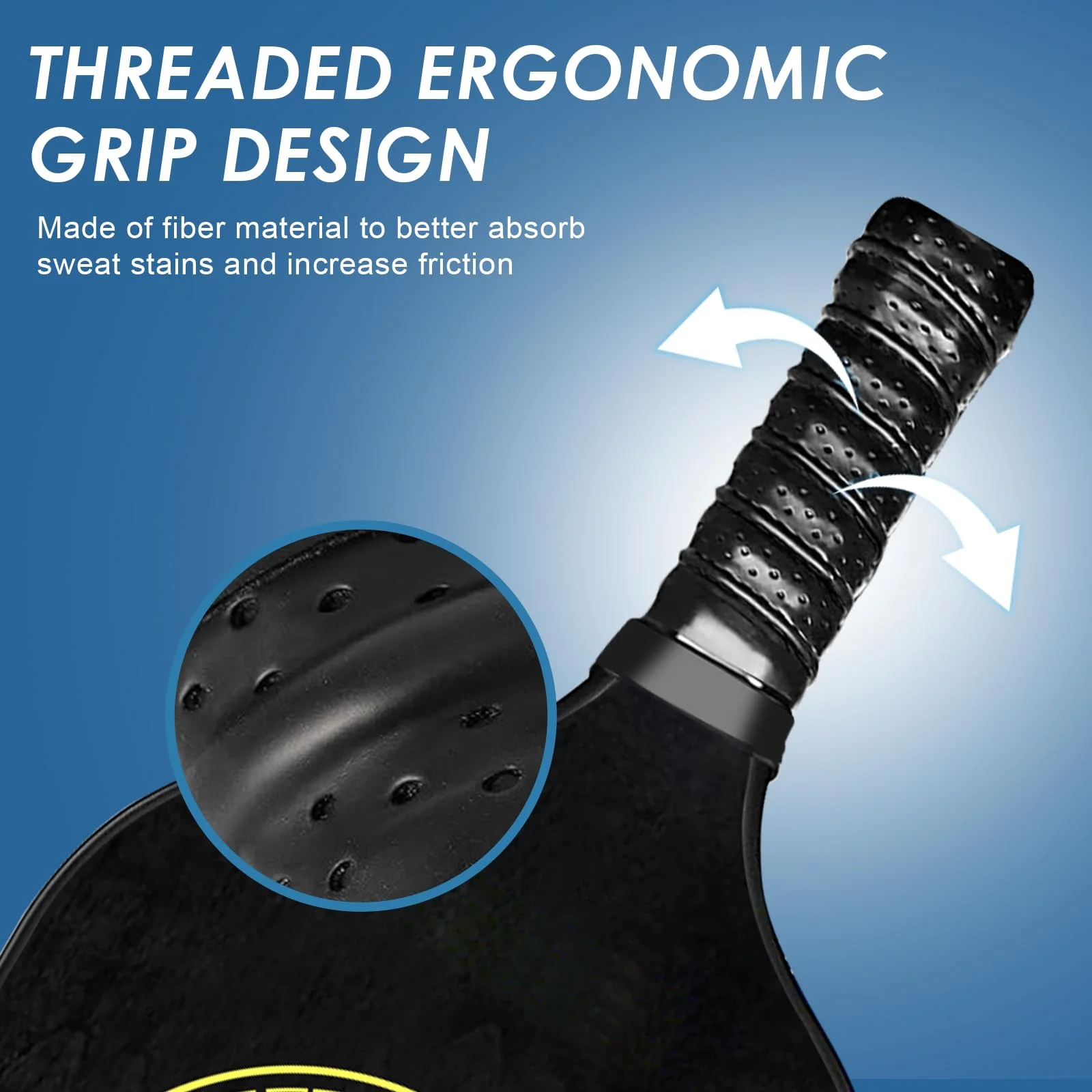 ！@Custom Logo OEM/ODM Pickleball Paddle Set of 2 Honeycomb Core 14mm Thickness 40-Hole Design-Professional Pickleball Equipment
