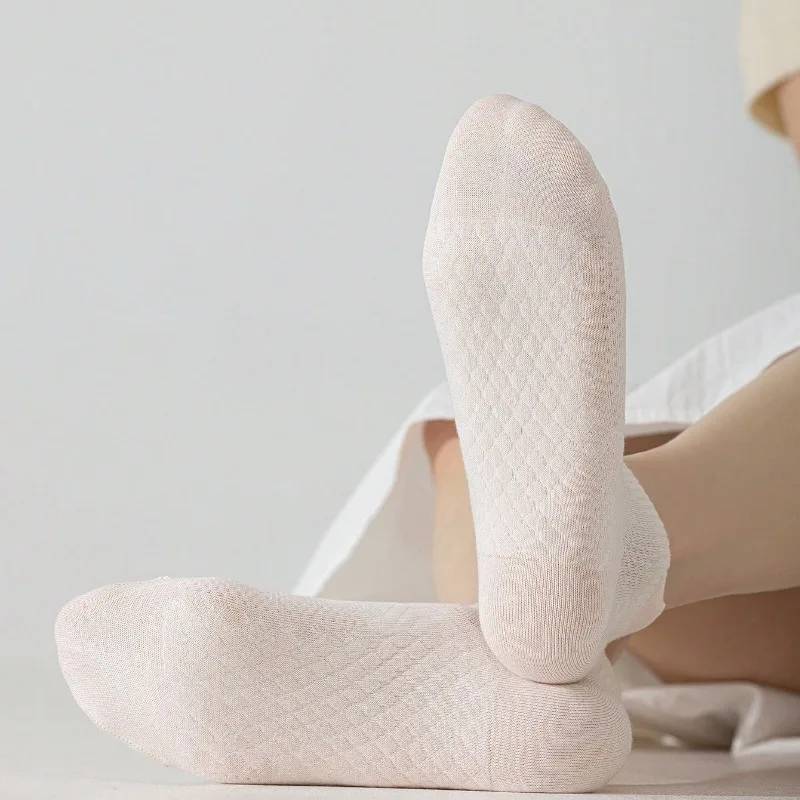 Women Sport Socks Solid Color High Quality Breathable Compression Ankle Socks For Women Cotton Comfortable Casual Socks