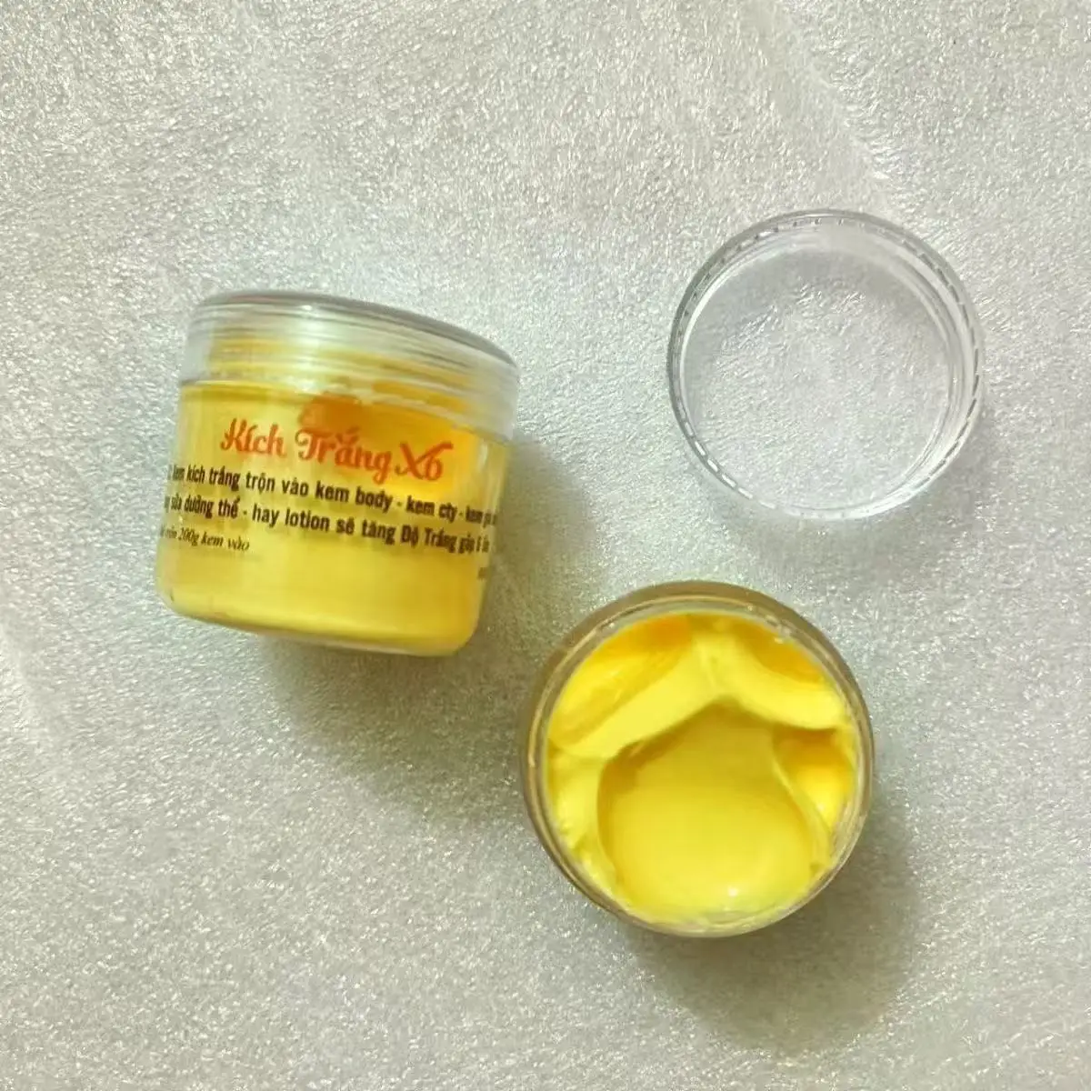 Kich Xrang X6 Whitening Body Cream Reduce Dark Skin Blemishes Moisturize Brighten Smooth Whiter Suitable for Dull Skin