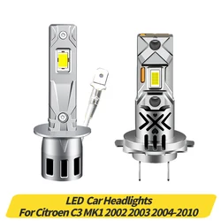 2PCS 12V Canbus 60W 6500K LED Headlight Light Hi/Low Beam car lights For Citroen C3 MK1 2002 2003 2004-2010 Auto Accessories