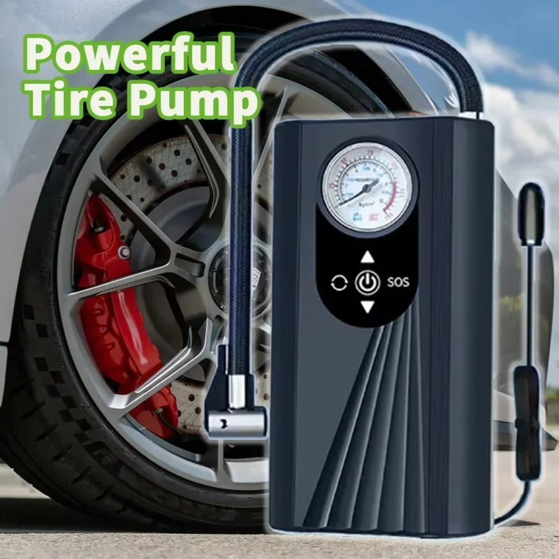 Wireless Air Compressor Air Pump Portable Tyre Inflator Electric Motorcycle Pump Air Compressor For Car Motorcycles Bicycles