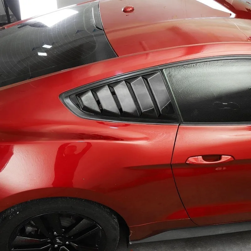 2 PCS Car Side ABS Deflector Vent Window Louver Side Scoop Louver Cover Trim Sticker Fit For Ford Mustang 2015 2016 2017 2018