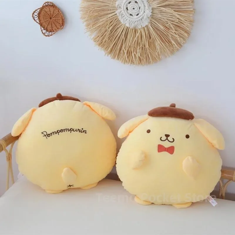 Sanrio Pom Purin Knuffels Poppen Zacht Kussen Kussen Cartoon Kawaii Pom Purin Pluche Pop Speelgoed Kamer Decoratie Kids Gift