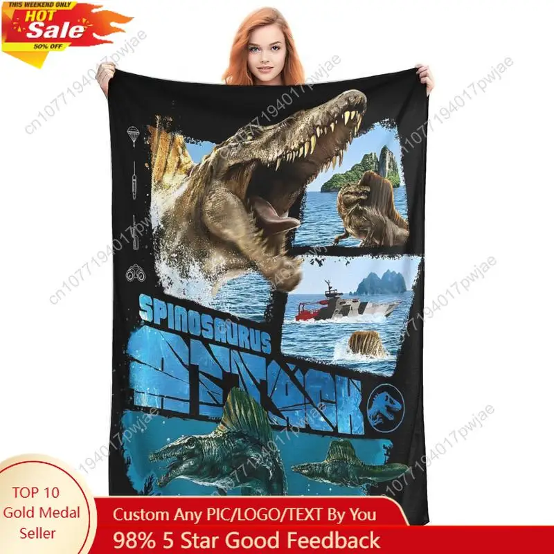 

Jurassic Rebirth Three Elements World Blanket Super Soft Plush Bedding Throws For Child Living Room Flannel Custom blankets