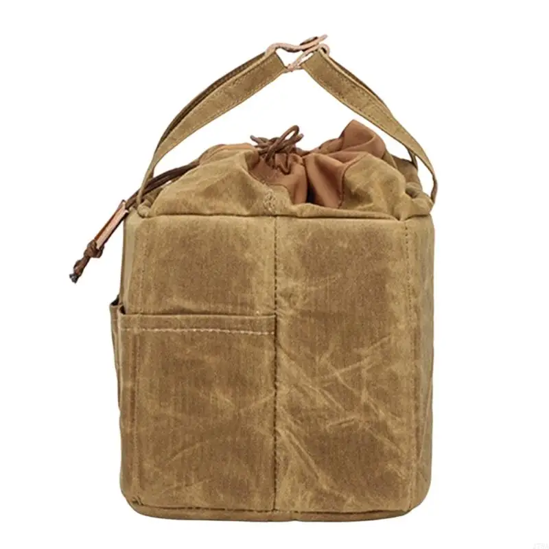 J78A Travel DSLR Camera Lens Insert Drawstring Bag for Adventurers Featuring Compact Design and Enhances Safety