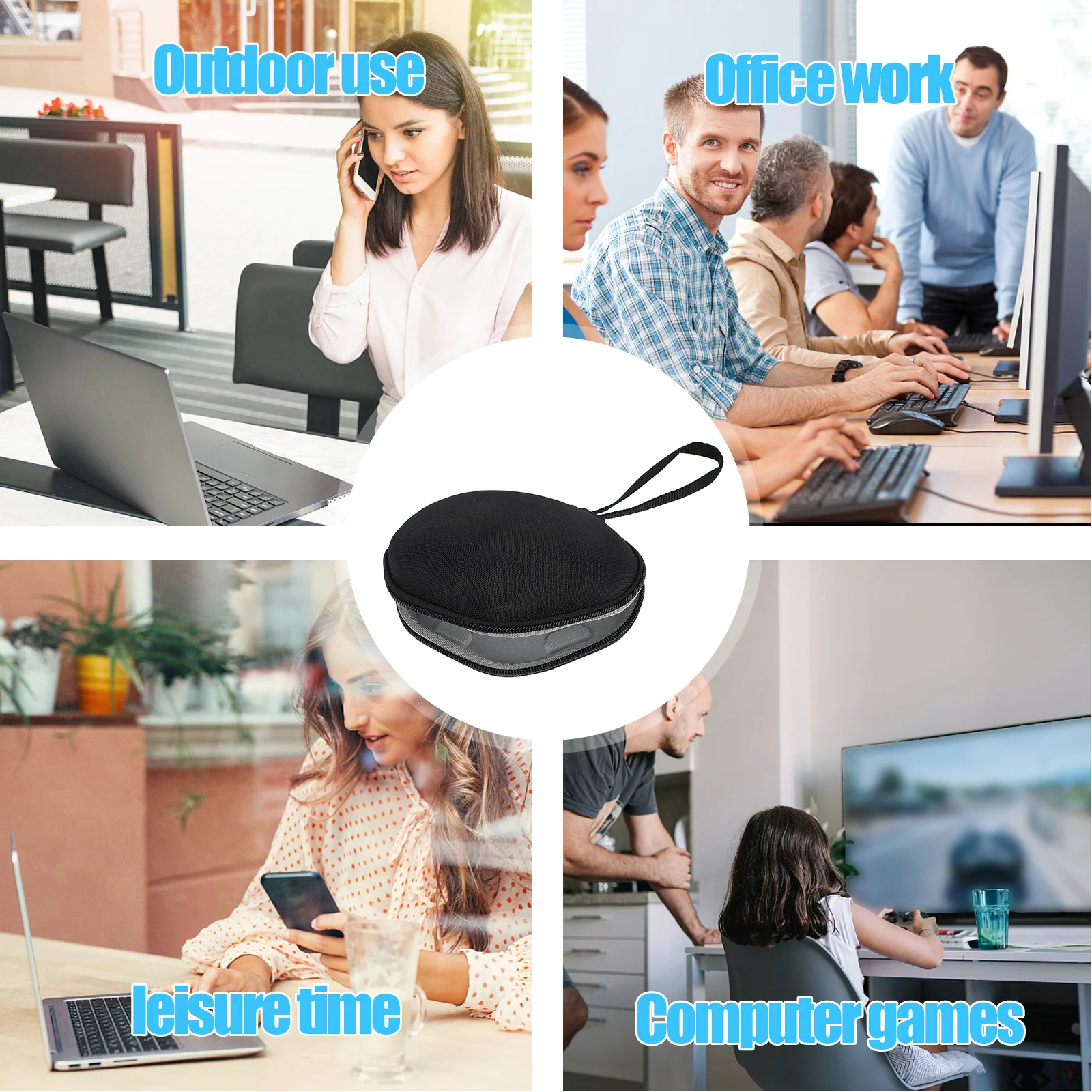 

Lightweight Wireless Mouse Case Eva Protective Cover for M570 Ergo Portable Storage Bag Travel Outdoor Safety Holder