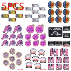 5PCS/Lots Cartoon Embroidered Patch For Clothes Jeans Badges Iron On Patches For Clothing thermoadhesive Patches On Clothes DIY