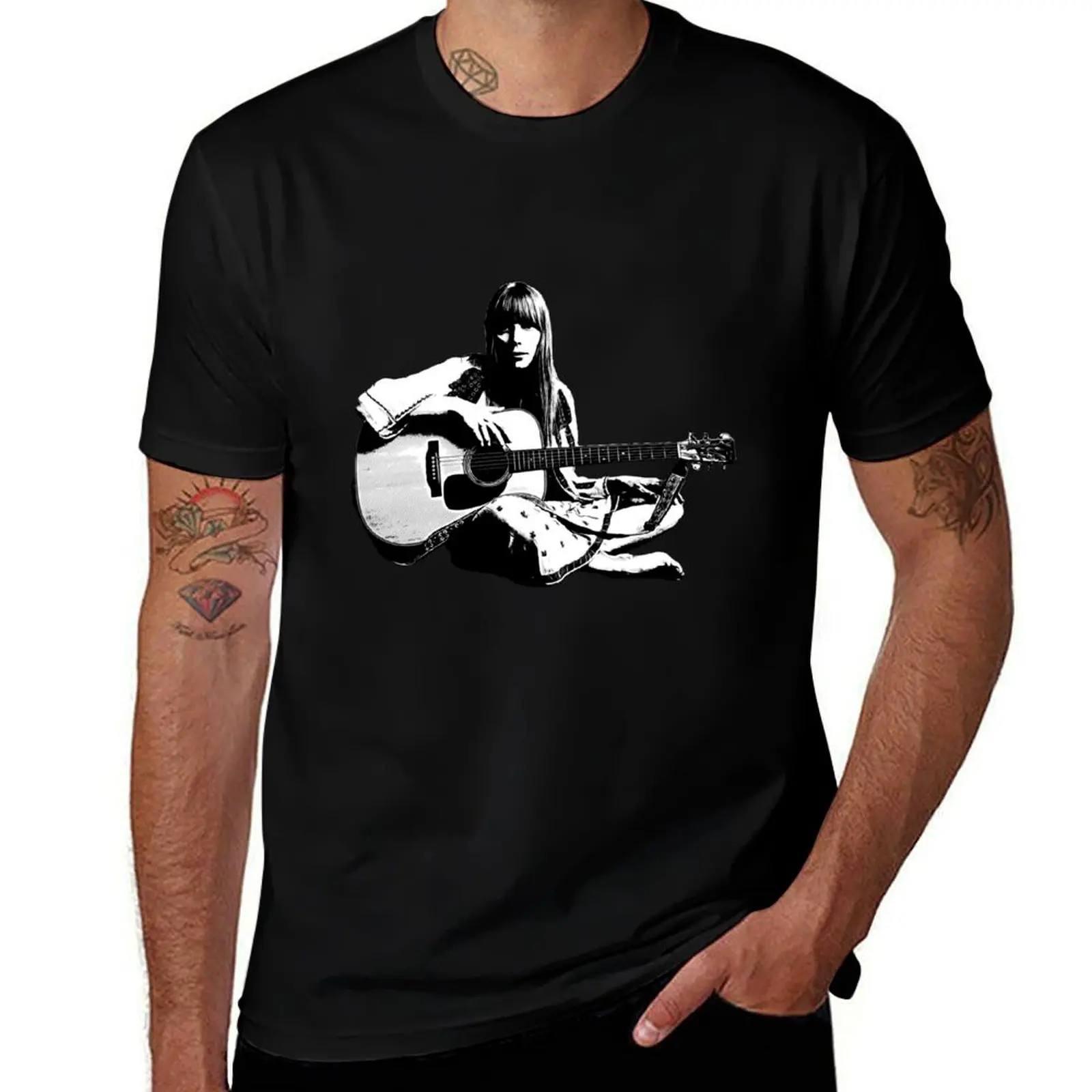 

Vintage Joni Mitchell T-Shirt cotton t shirts man 100% t shirts for man slim fit T-Shirt