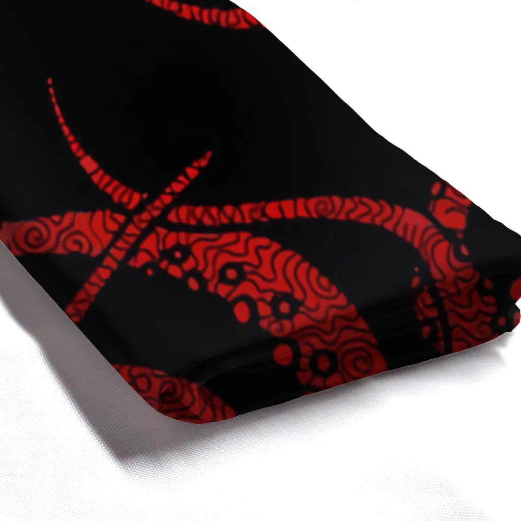 Red Tentacles Bathroom Shower Curtains Cthulhu Mythos Waterproof Partition Unique Home Decor Bathroom Accessories