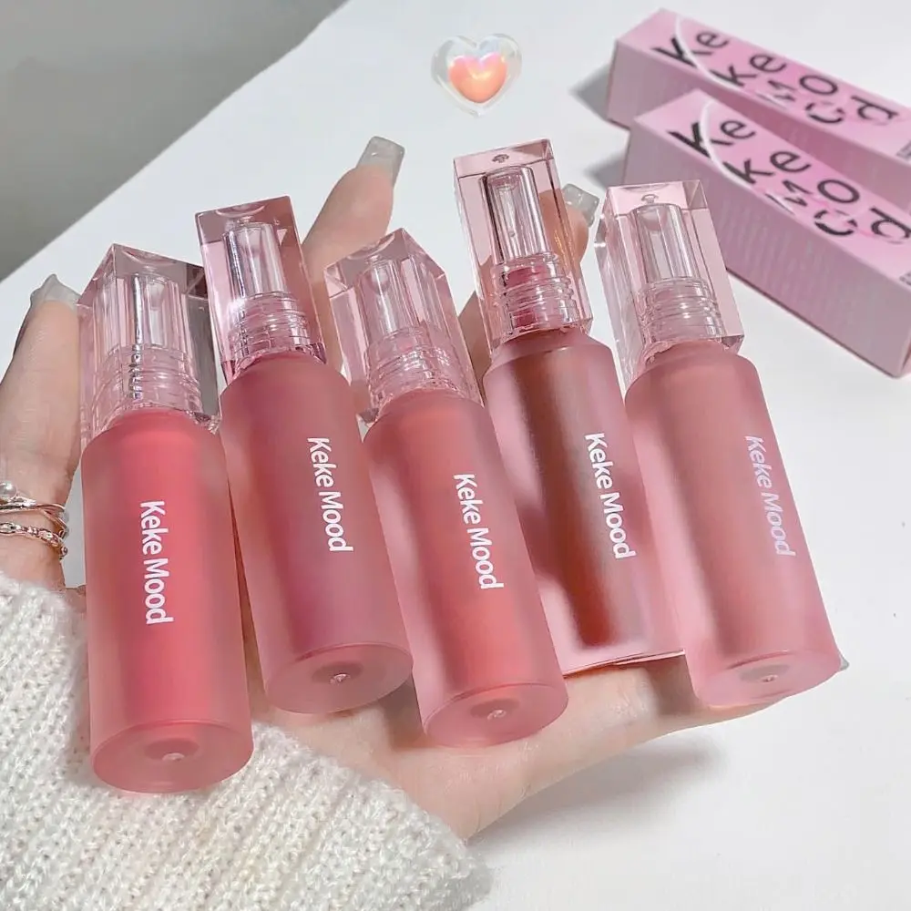 Deep Moisturizing Mirror Water Lip Gloss Long Lasting 6 Colors Bucket Lip Glaze Red Waterproof Velvet Matte Lipstick Women