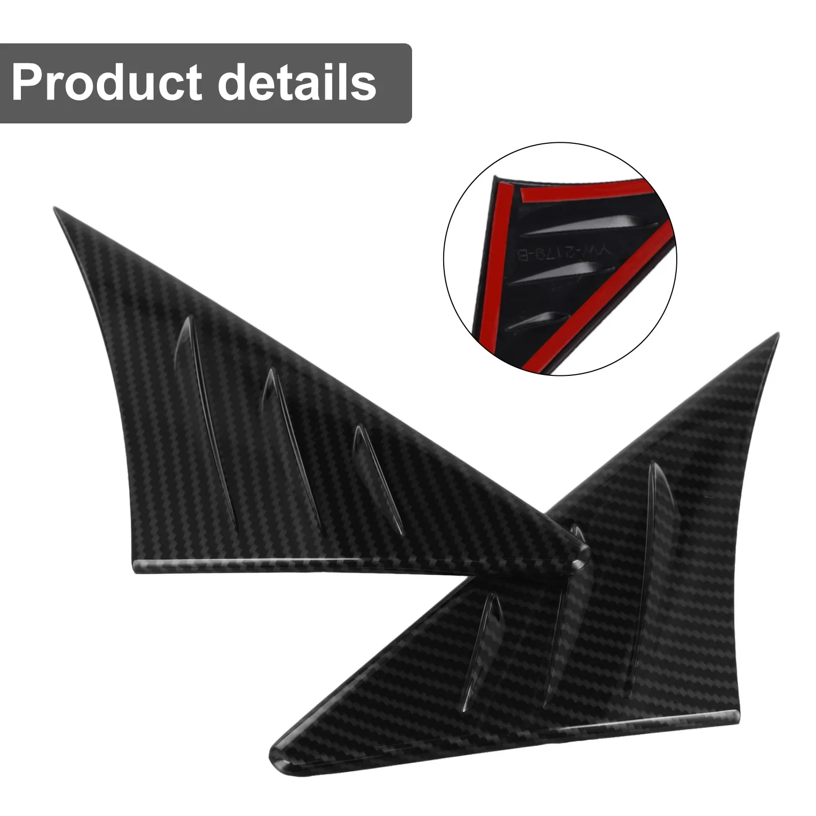 Wind Noise Reducer for Toyota For Supra A90 2019-22 Carbon Fiber ABS Air Deflector for Side Driving at High Speeds