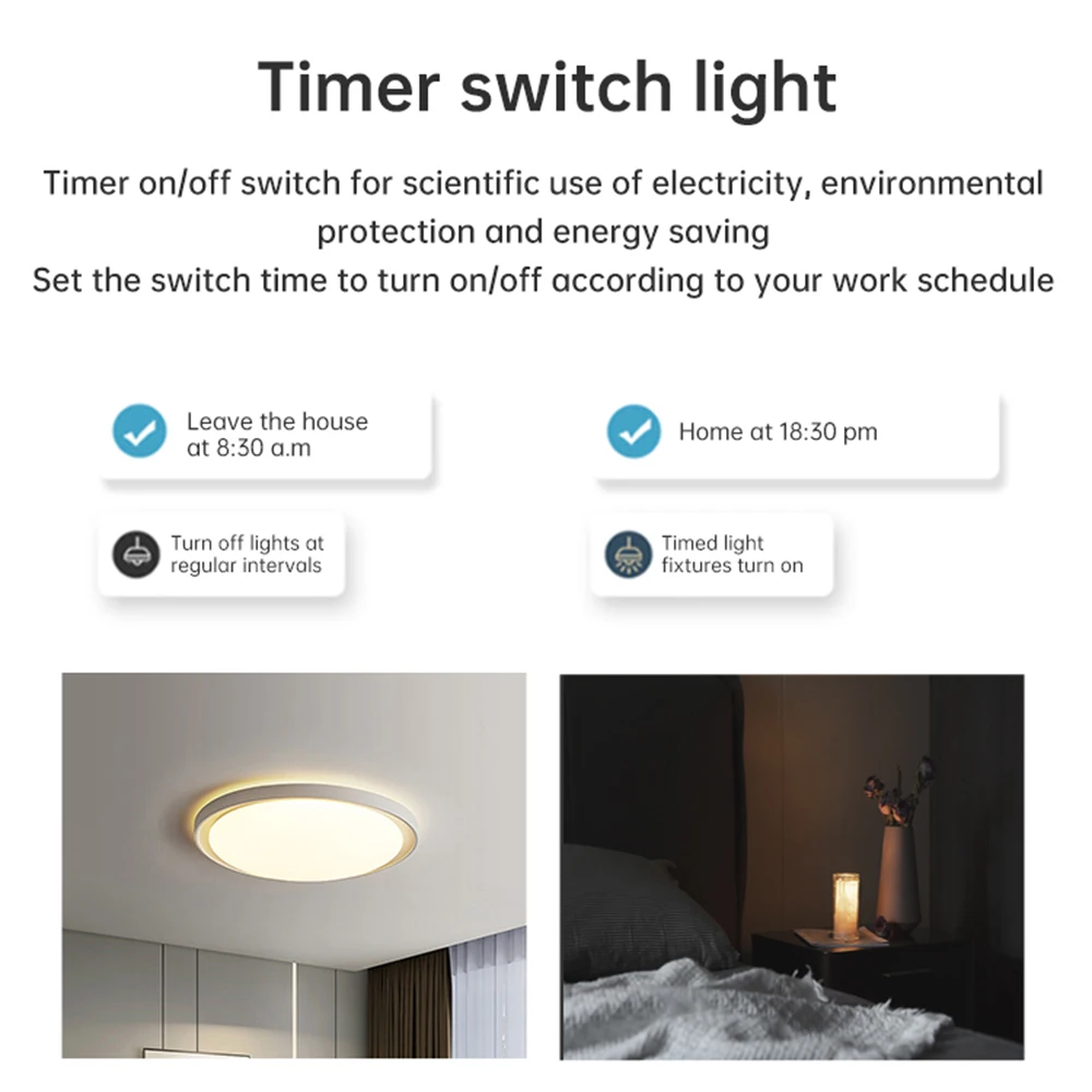 Tuya Zigbee Smart Switch 1/2/3 gang Pulsante a Parete Senza Fili Pulsante Interruttore a Scena Smart Home Telecomando Smart Life