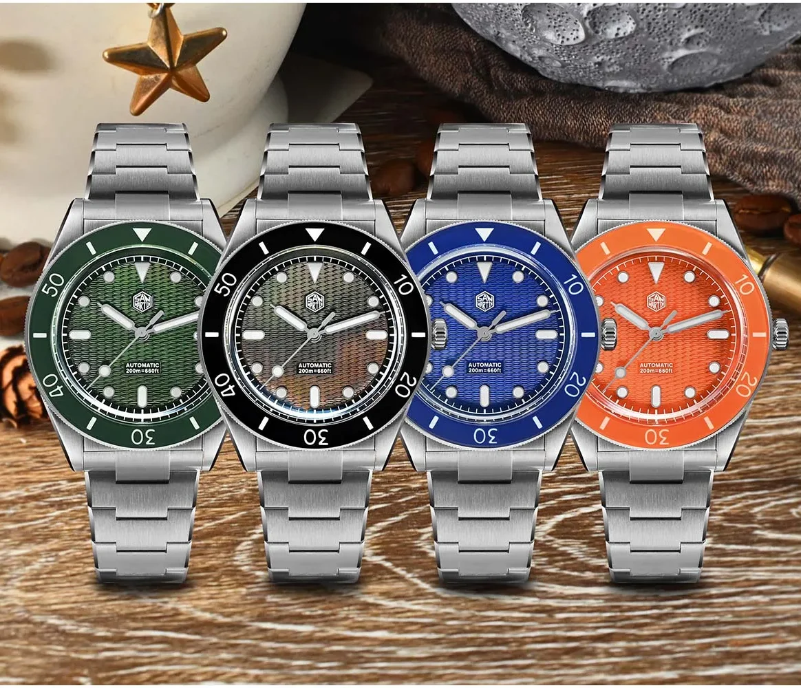 San Martin Mechanical Watch Mi - Guilloché Dial Watch 评论和价格