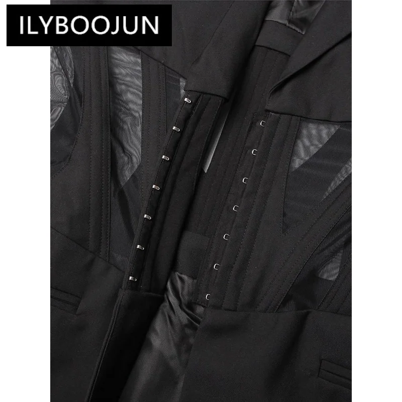 ILYBOOJUN Slim Minimalist Blazers For Women Notched Collar Long Sleeve Temperament Blazer Female Fashion Style Clothing New