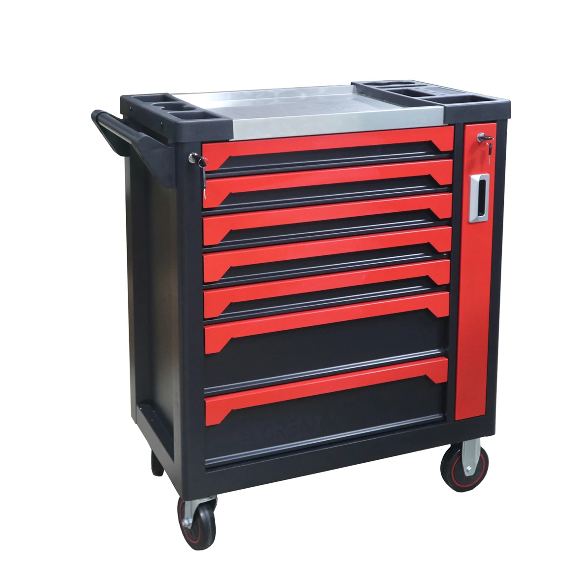 273pcs CrV Steel Mechanic Tool Set 7 Drawer Lockable Rolling Tool Trolley With EVA Foam Trays For Auto Repair Workshop