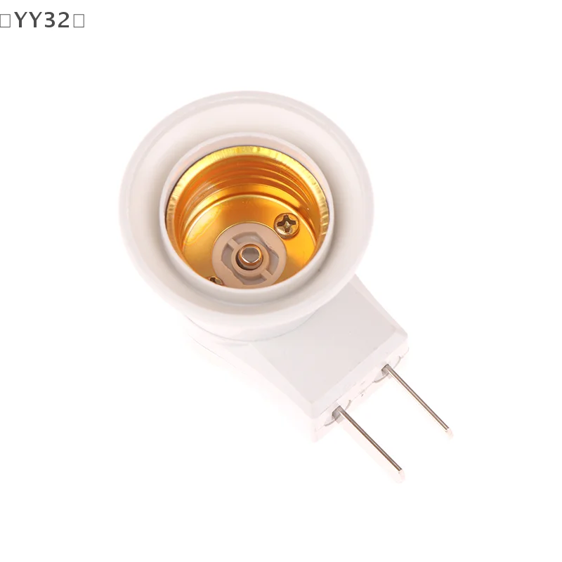 

〔YY32〕1Pc E27 LED Light Socket White Lamp Holder To US Plug Holder Adapter Converter ON/OFF For Bulb Lamp