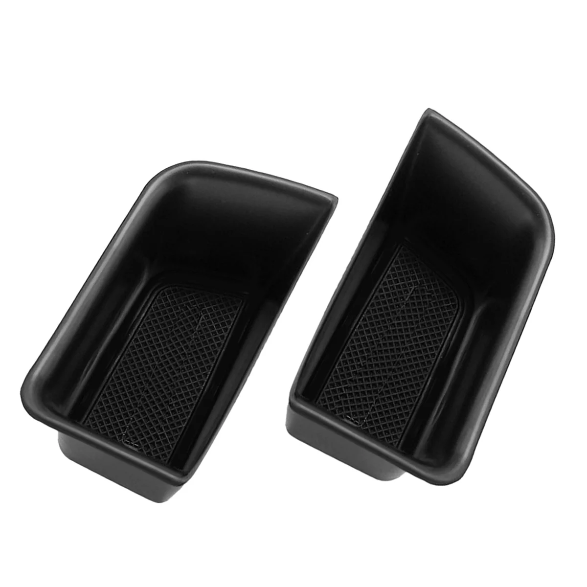 2Pcs Car Front Door Holder Armrest Storage Box Container Tray Organizer Accessories for Porsche Macan 2014-2019