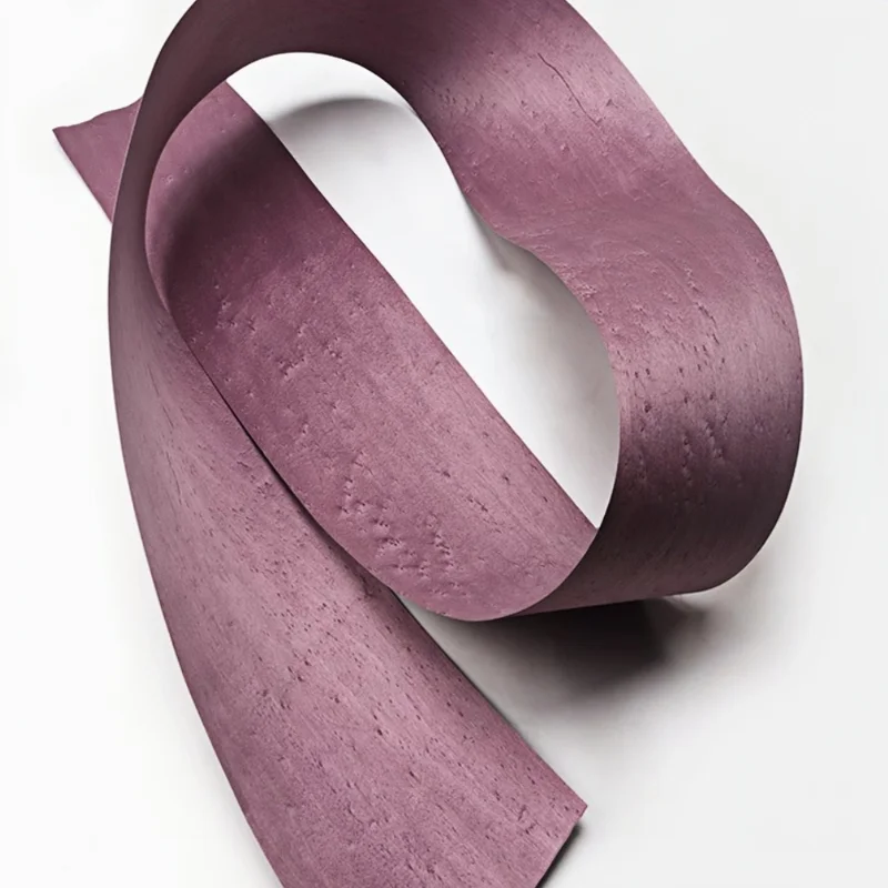 0,5 мм фиолетовый клен Burl Birdseye шпон из цельного дерева для гитары, фортепиано, инструмент, ремесленная мебель, декоративные панели L: 250X18 см