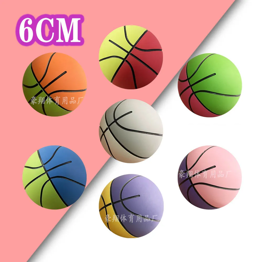 Pallacanestro/tennis in gomma extra alta rimbalzante da 6 cm, mini palla rimbalzante cava antistress, piccolo regalo per bambini