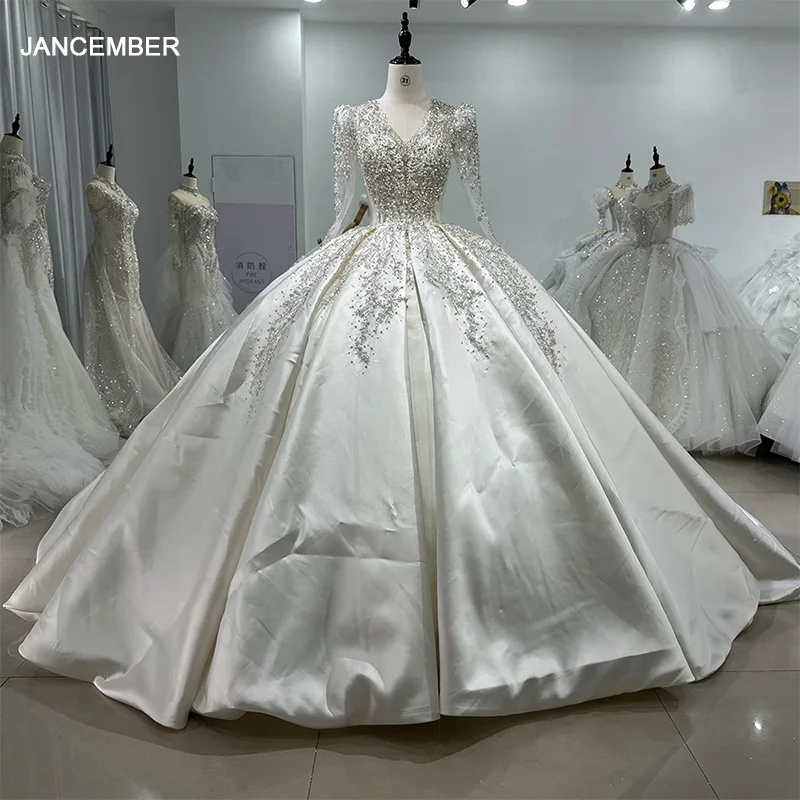strapless open back dress Wholesale Princess Style Wedding Dress with Sleeves, Bridal Gown ,Dres –  DressesTailor