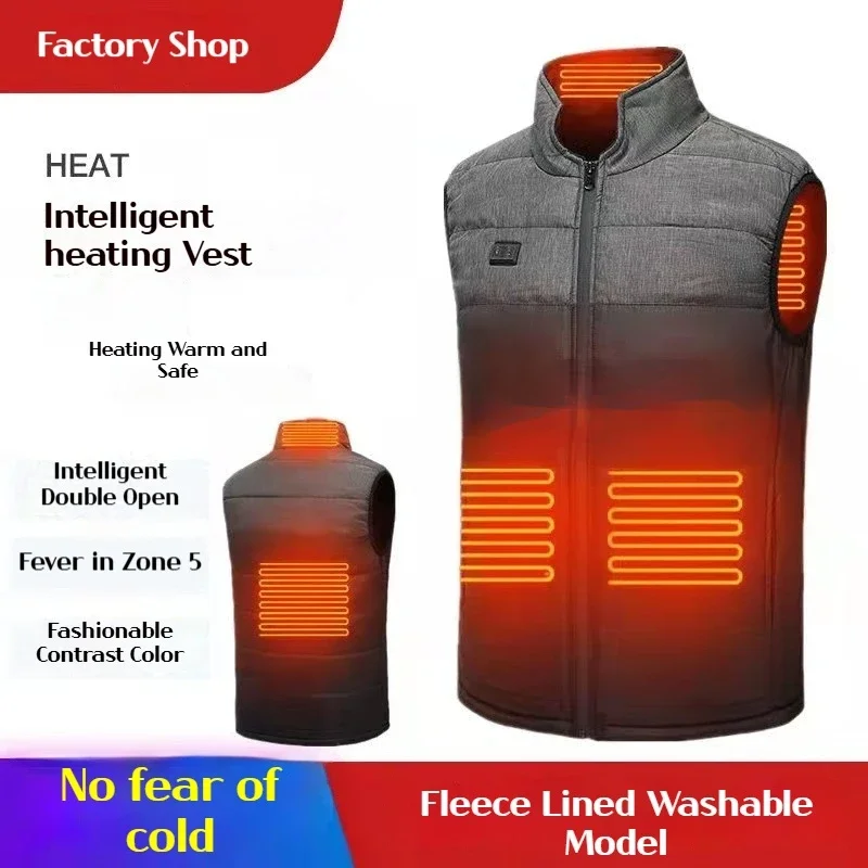 

USB Heated Vest for Men Women 3-Levels Smart Thermostat Electric Warming Jacket Winter Self Heating Vest Winter Jacket Work Wear