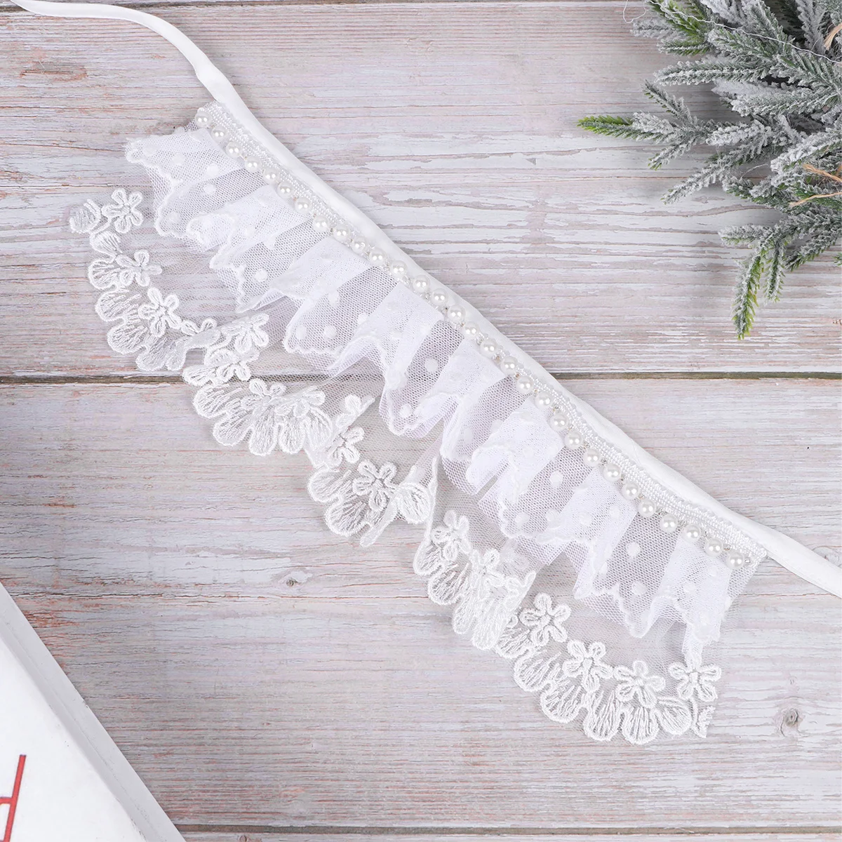 

Adjustable Dog Saliva Towel Collar Neckerchief Size M White Pattern Durable Pet Bib Scarf Bandana Pets Bandana