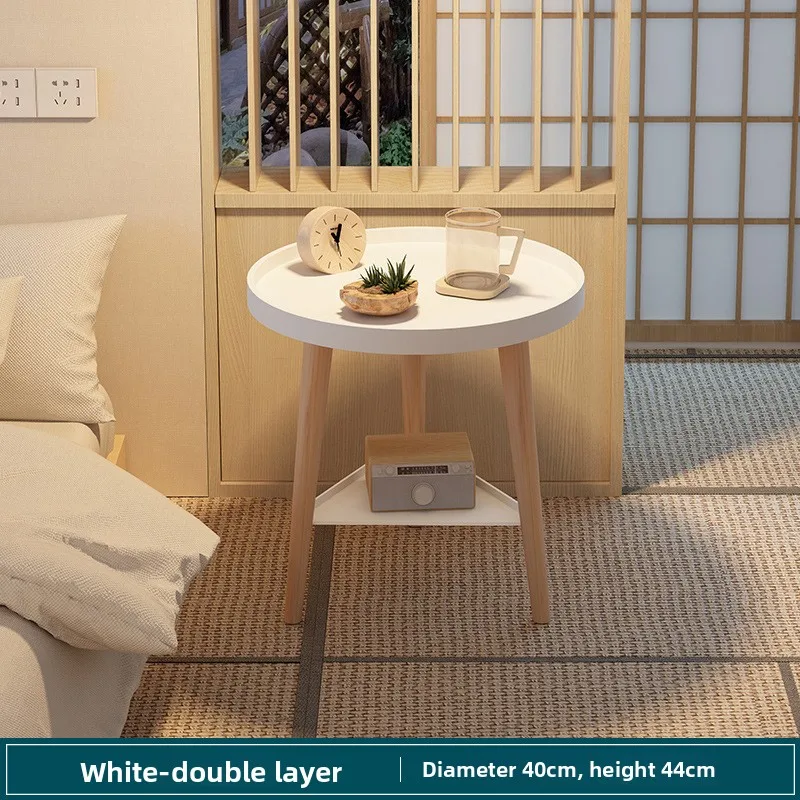 

Stable Nordic small round table coffee table sofa side balcony bedroom simple round small coffee table Durable