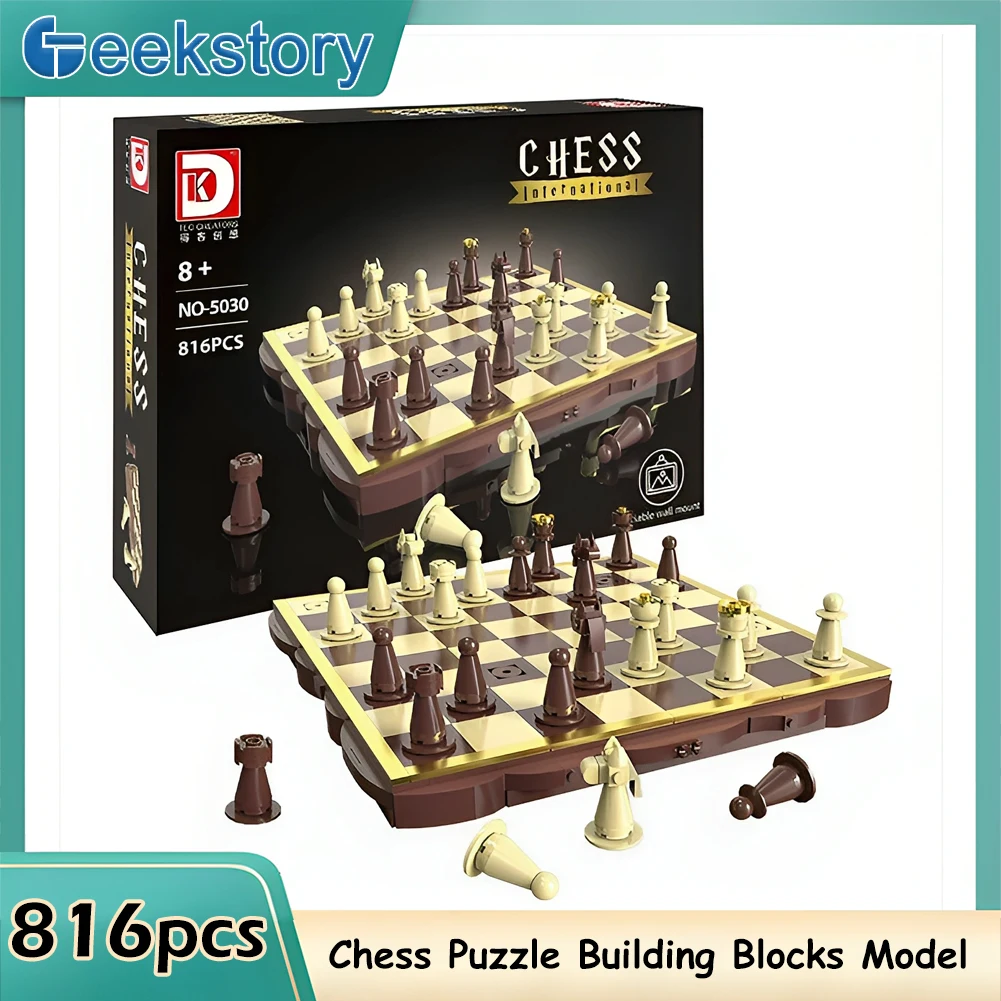 

Deke 5030 шахматные строительные блоки, 816 шт., обучающая игрушка STEM, складная 3D настенная художественная головоломка, модель для детей и взрослых, домашний декор
