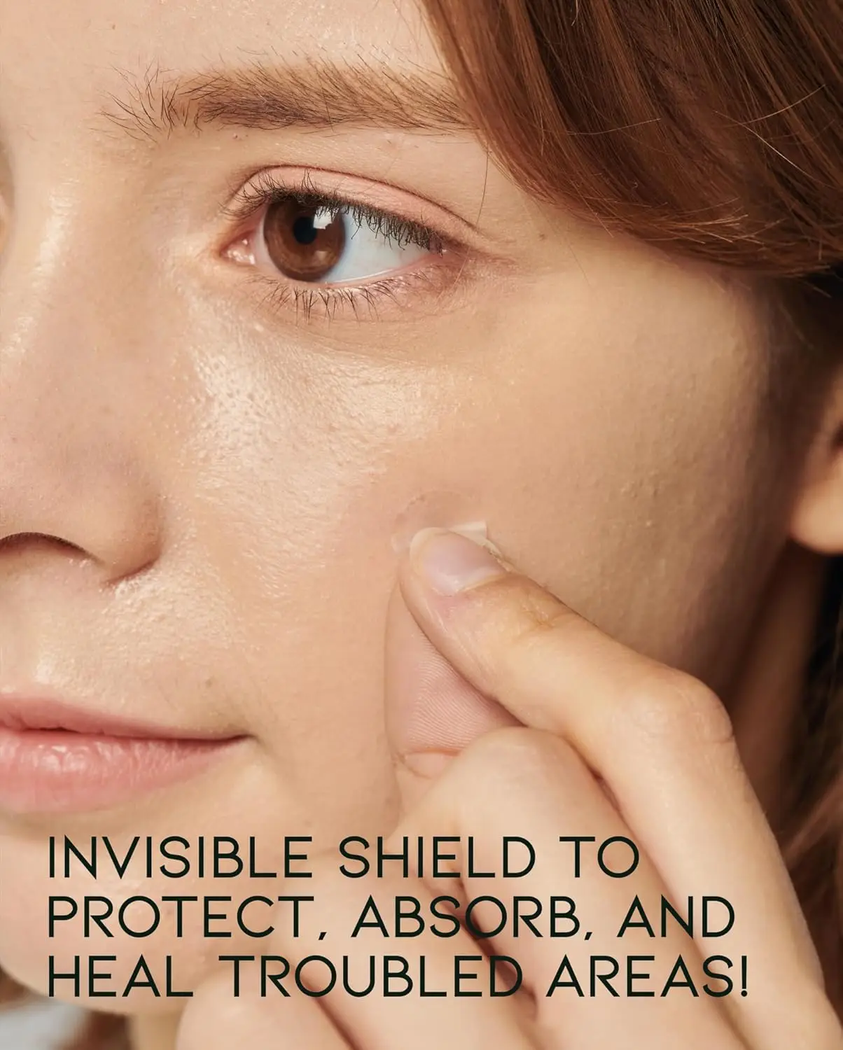 Patches hidrocolóides para acne de 40 peças, absorvem efetivamente espinhas, com design de urso de desenho animado para usar em uma via.