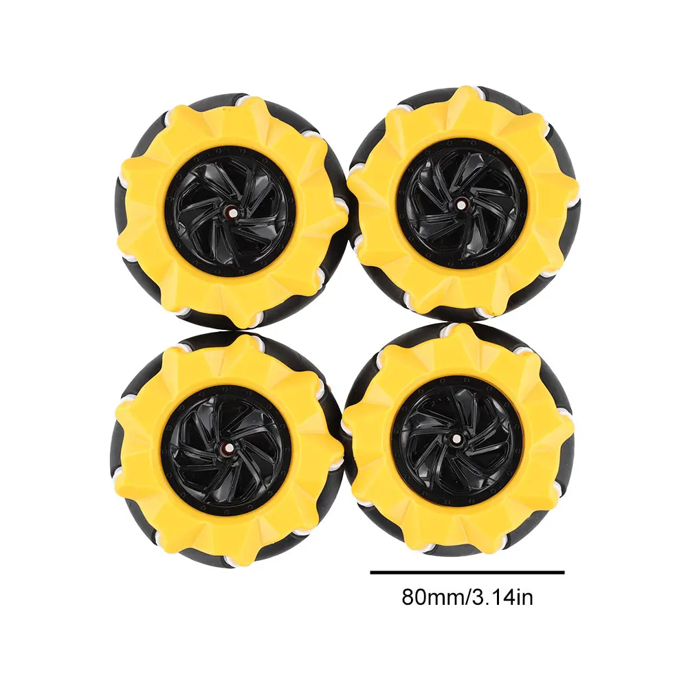 Mechanum Rolling Wheel Left /Right Wheels Omni-Directional Wheel 48/60/80MM Smart Robot Car Accessories DIY Toy Components