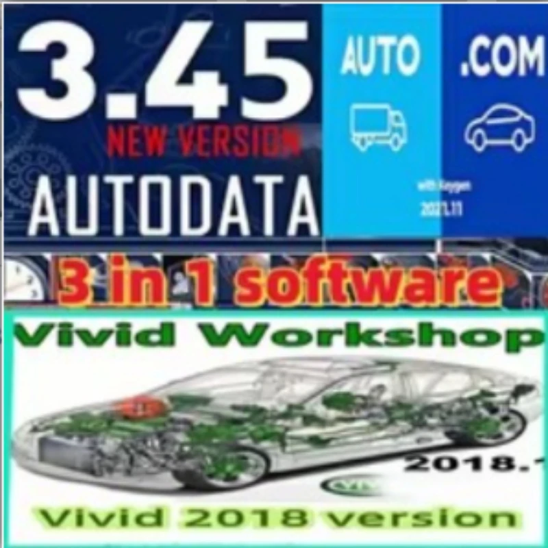 Hot AutoData 3.45 Autocoms V2021.11 Auto Repair Software HAYNES 2025 PRO Vivid 2018.1 Multi-Language Workshop Data Parts Catalog