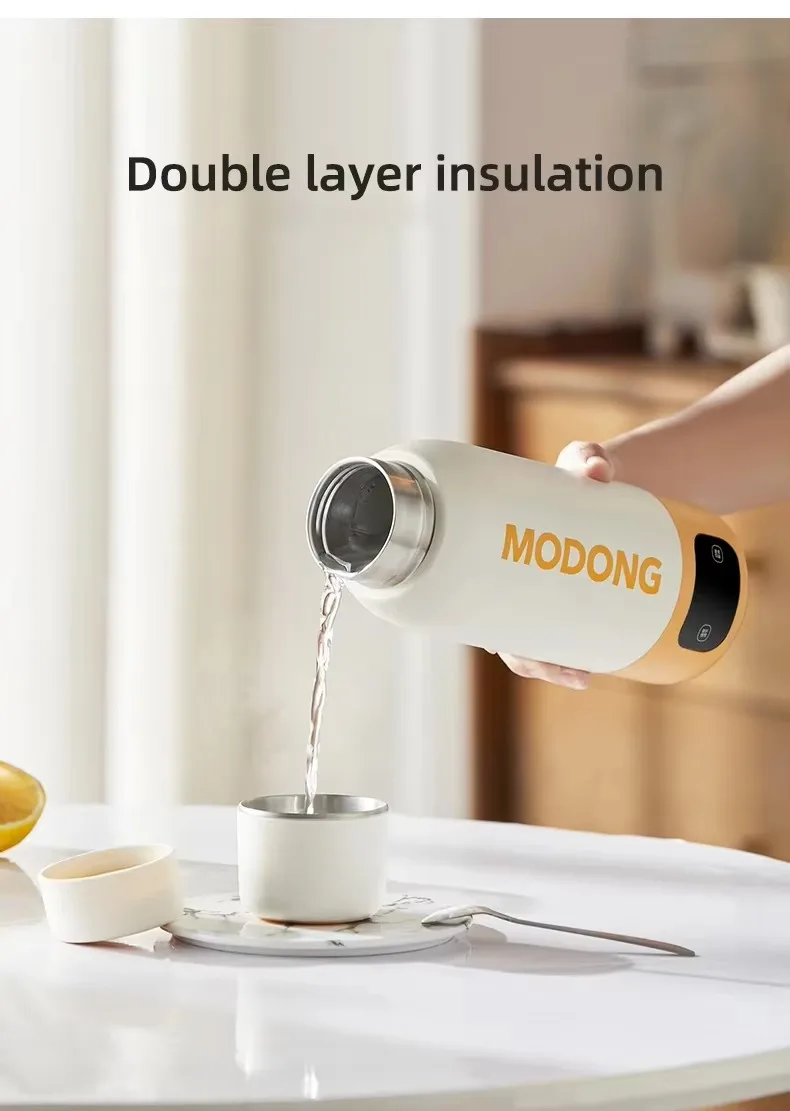 FirmHome Store100-240V Electric Kettle 600ML Portable Heating Cup Multifunction Boiled Water Pot Smart Teapot Adjustable Tempera